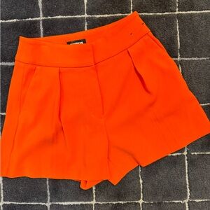 Express High Waist Orange Women's Shorts